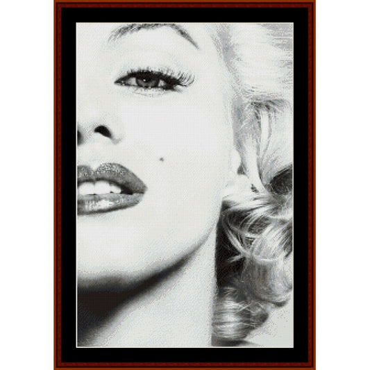 Counted Cross Stitch Pattern: Marilyn Monroe - Cross Stitch Collectibles