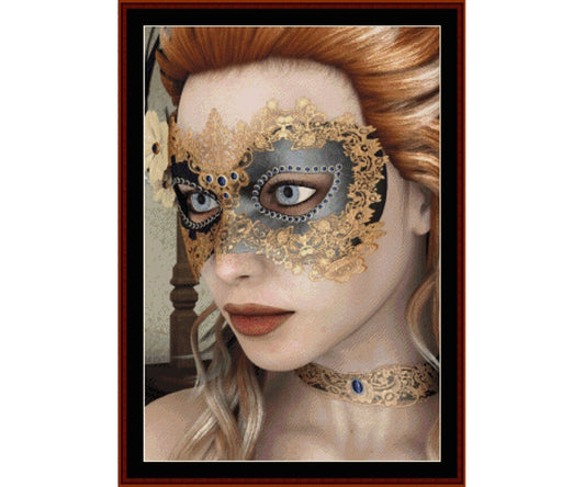 Counted Cross Stitch Pattern: Masquerade, Fantasy - Cross Stitch Collectibles