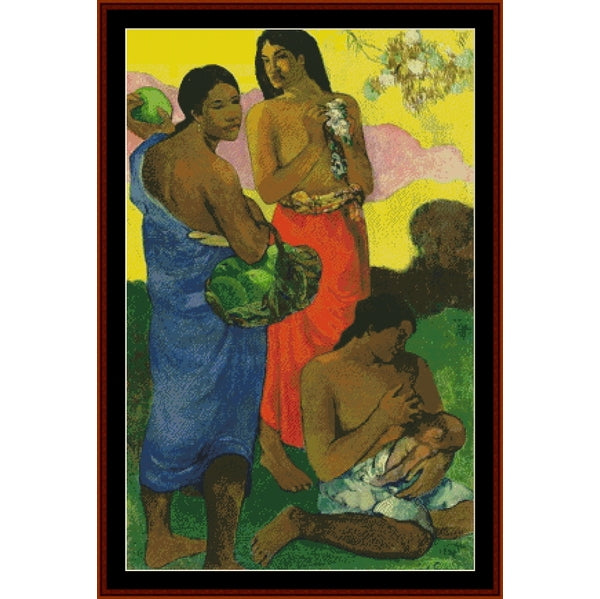 Counted Cross Stitch Pattern: Maternity, 1899 by Paul Gauguin - Cross Stitch Collectibles
