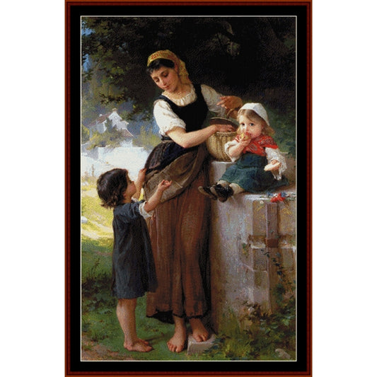 Counted Cross Stitch Pattern: May I Have One Too? by Emile Munier- Cross Stitch Collectibles