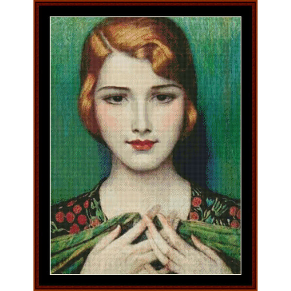 Counted Cross Stitch Pattern: McClure's Girl by Wladyslaw Theodor Benda - Cross Stitch Collectibles