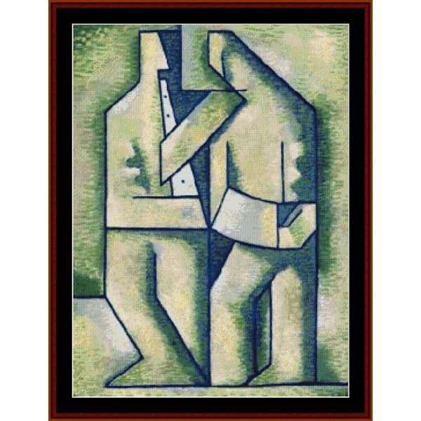 Counted Cross Stitch Pattern: Mendicant Singers, 1933 by Mikulas Galanda - Cross Stitch Collectibles