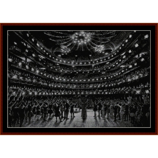 Counted Cross Stitch Pattern: Metropolitan Opera House - Cross Stitch Collectibles