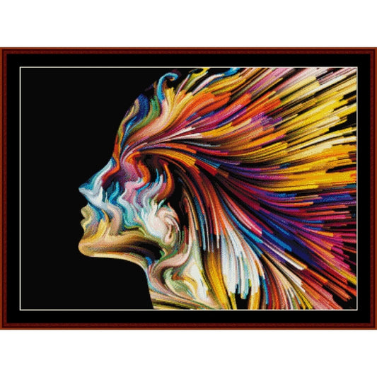 Counted Cross Stitch Pattern: Mind Painting, Fantasy - Cross Stitch Collectibles
