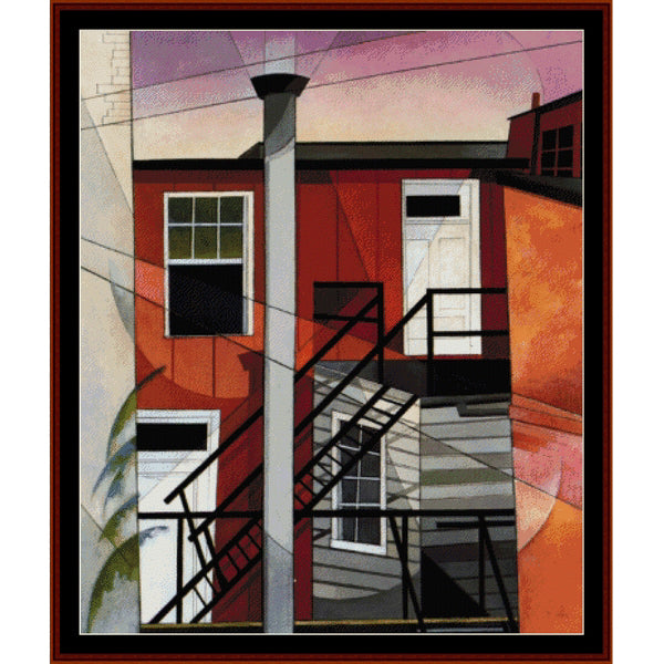 Counted Cross Stitch Pattern: Modern Conveniences by Charles Demuth - Cross Stitch Collectibles