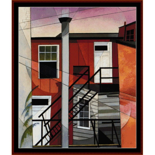 Counted Cross Stitch Pattern: Modern Conveniences by Charles Demuth - Cross Stitch Collectibles