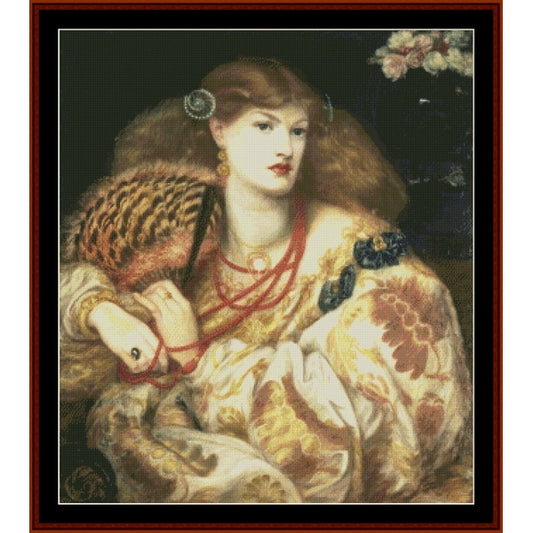 Counted Cross Stitch Pattern: Mona Vanna by D.G. Rossetti - Cross Stitch Collectibles