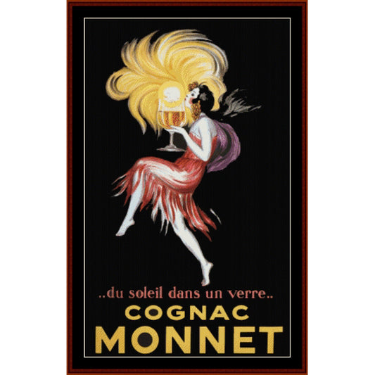 Counted Cross Stitch Pattern: Monnet, Vintage Poster - Cross Stitch Collectibles