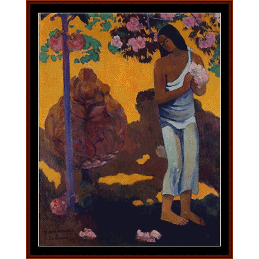 Counted Cross Stitch Pattern: Month of May by Paul Gauguin - Cross Stitch Collectibles