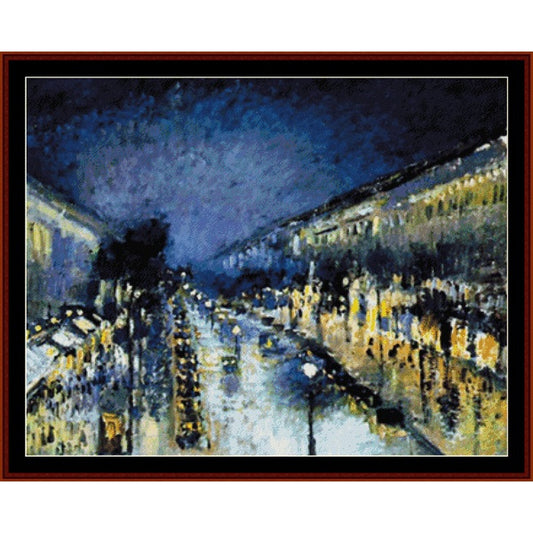 Counted Cross Stitch Pattern: Montmarte by Camille Pissarro - Cross Stitch Collectibles