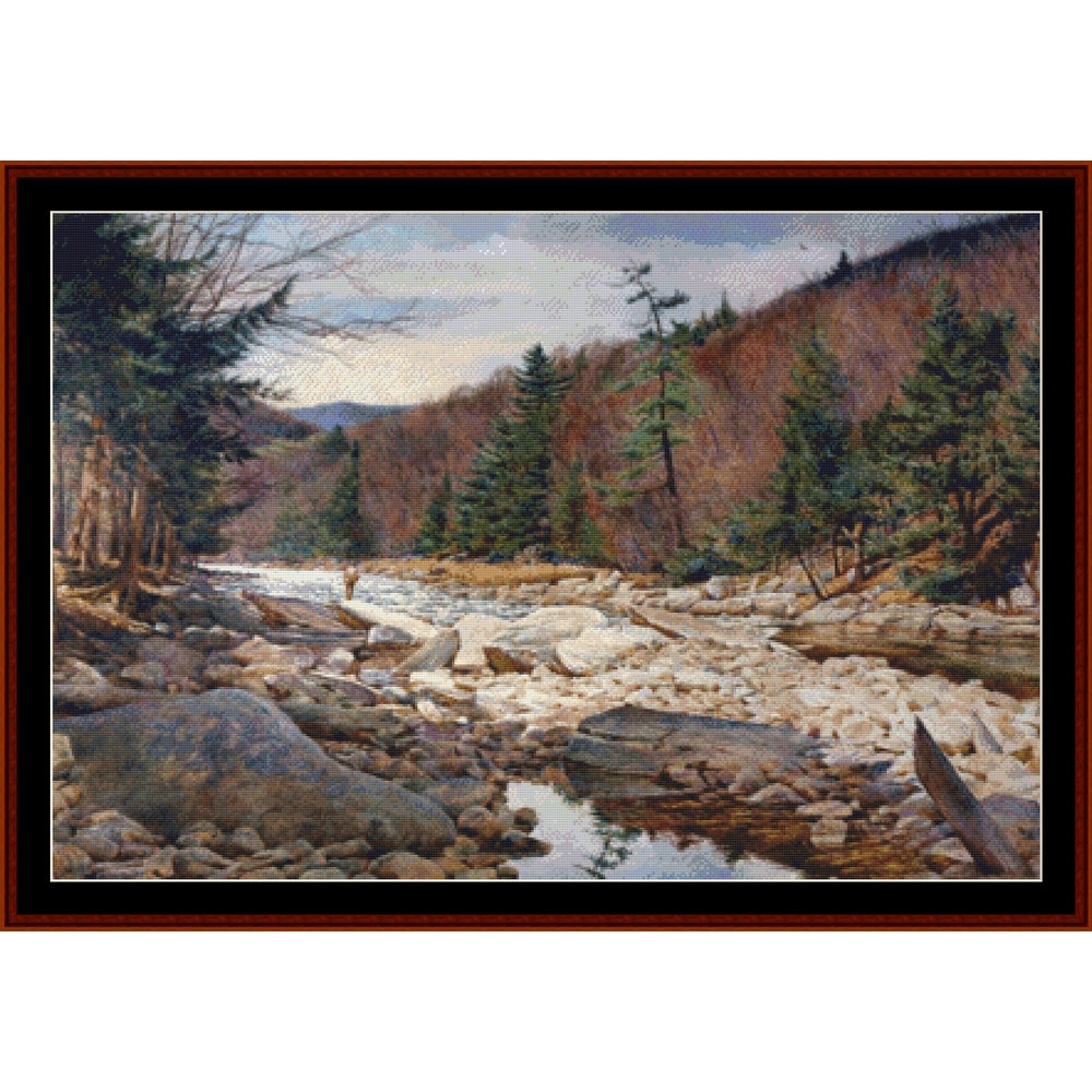 Counted Cross Stitch Pattern: Morning Hawks, Americana - Cross Stitch Collectibles