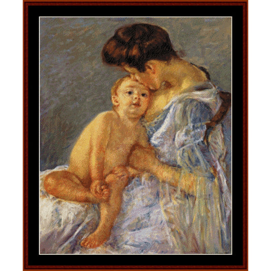 Counted Cross Stitch Pattern: Motherhood by Mary Cassatt - Cross Stitch Collectibles
