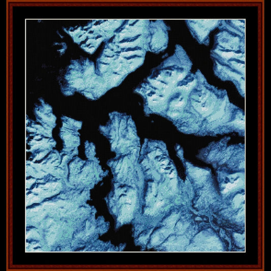 Counted Cross Stitch Pattern: Northern Norway, Earth as Art - Cross Stitch Collectibles