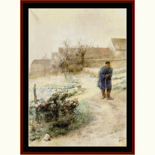 Counted Cross Stitch Pattern: November, 1882 by Carl Larsson - Cross Stitch Collectibles