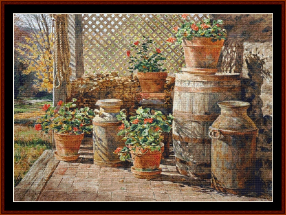 Counted Cross Stitch Pattern: October Shadow, Americana - Cross Stitch Collectibles
