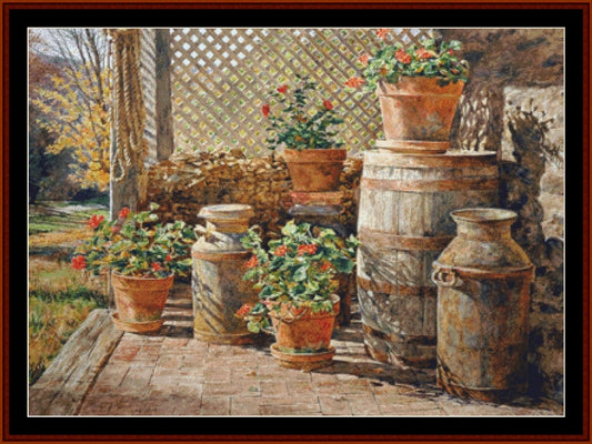 Counted Cross Stitch Pattern: October Shadow, Americana - Cross Stitch Collectibles