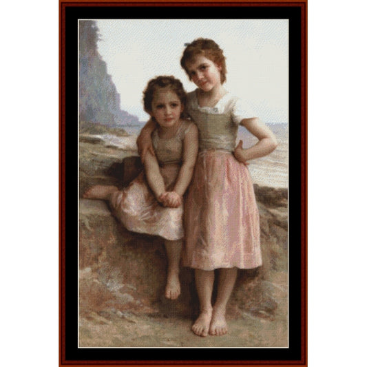 Counted Cross Stitch Pattern: On Greve, 1896 by William Bouguereau - Cross Stitch Collectibles