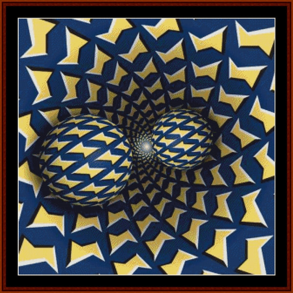 Counted Cross Stitch Pattern: Optical Illusion 6 - Cross Stitch Collectibles