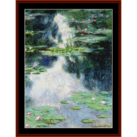 Counted Cross Stitch Pattern: Pond with Waterlilies by Claude Monet - Cross Stitch Collectibles