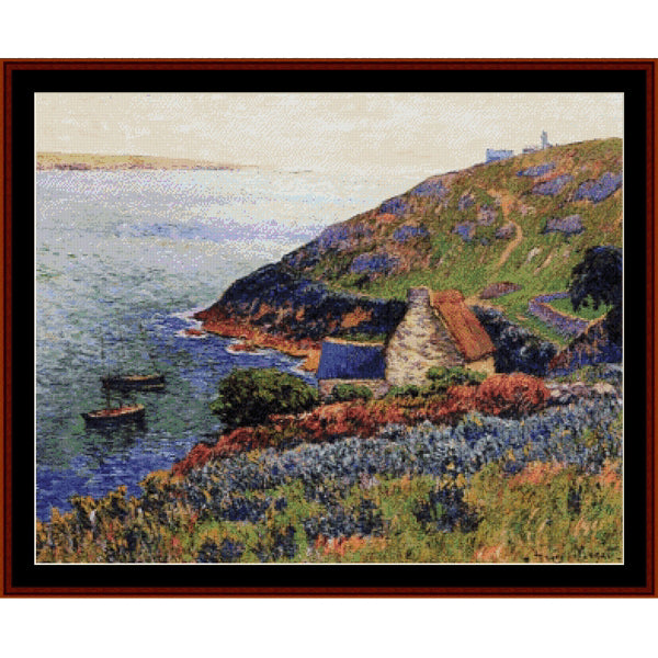 Counted Cross Stitch Pattern: Port Manech by Henry Moret - Cross Stitch Collectibles
