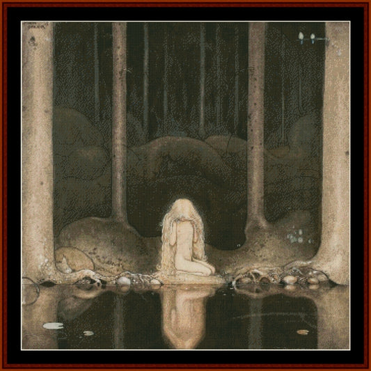 Counted Cross Stitch Pattern: Princess Tuvstarr by John Bauer - Cross Stitch Collectibles