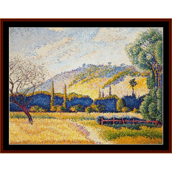 Counted Cross Stitch Pattern – Rural Landscape by H.E. Cross - Cross Stitch Collectibles