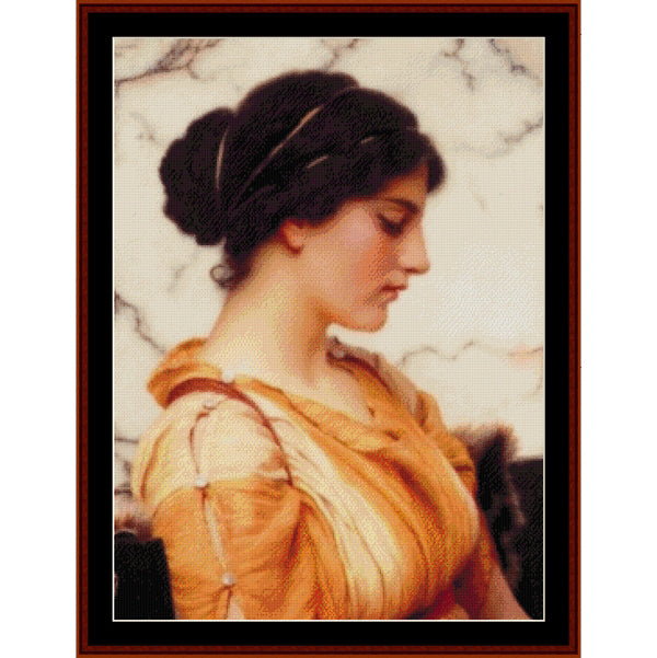 Counted Cross Stitch Pattern – Sabinella by J.W. Godward - Cross Stitch Collectibles