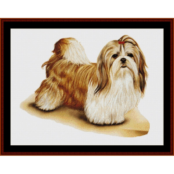 Counted Cross Stitch Pattern – Shitzu - Cross Stitch Collectibles