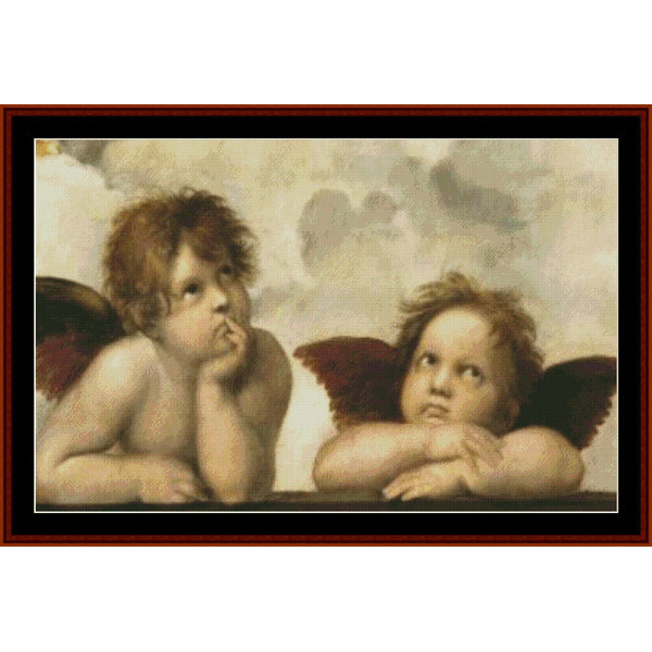 Counted Cross Stitch Pattern – Sistine Madonna, Detail II by Raphael - Cross Stitch Collectibles