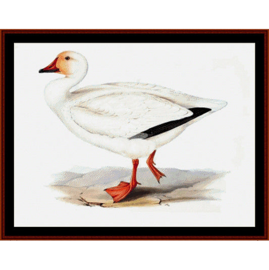 Counted Cross Stitch Pattern – Snow Goose 