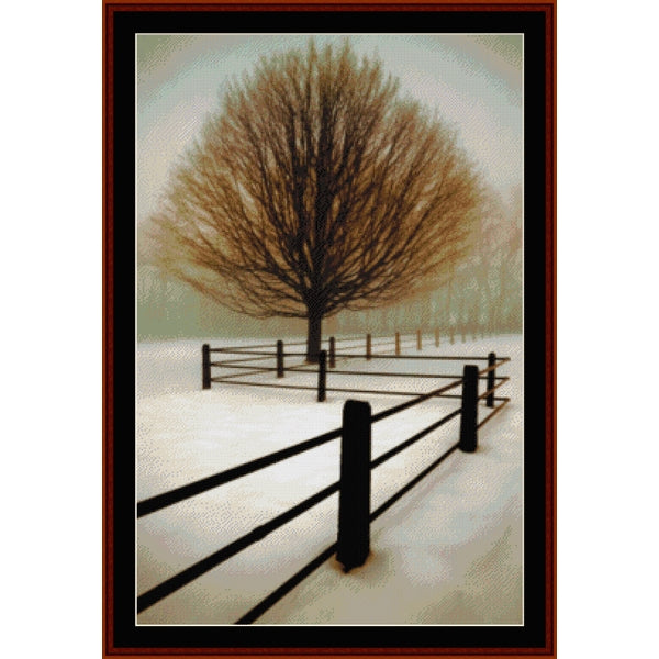 Counted Cross Stitch Pattern – Solitude, Nature - Cross Stitch Collectibles