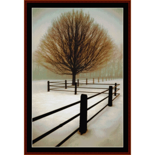 Counted Cross Stitch Pattern – Solitude, Nature - Cross Stitch Collectibles