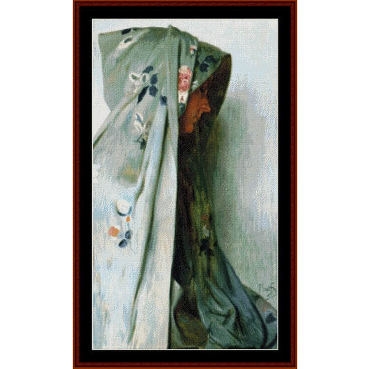 Counted Cross Stitch Pattern – Solitude by Alphonse Mucha - Cross Stitch Collectibles