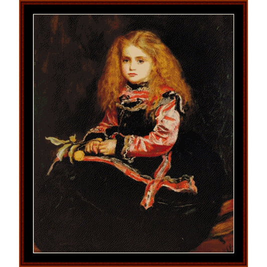 Counted Cross Stitch Pattern – Souvenir of Velazquez by J.F. Millet - Cross Stitch Collectibles