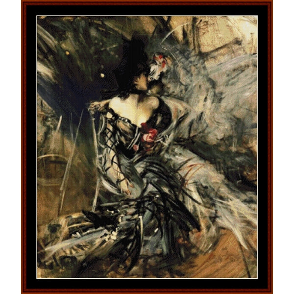 Counted Cross Stitch Pattern – Spanish Dancer by Giovanni Boldini - Cross Stitch Collectibles