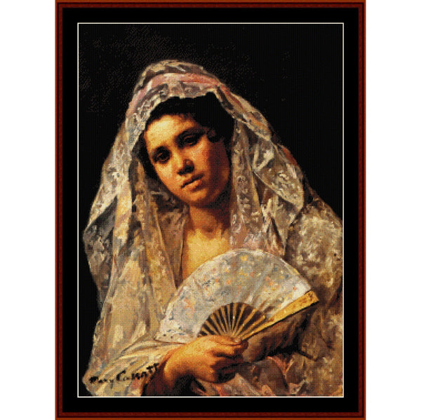Counted Cross Stitch Pattern – Spanish Dancer by Mary Cassatt - Cross Stitch Collectibles
