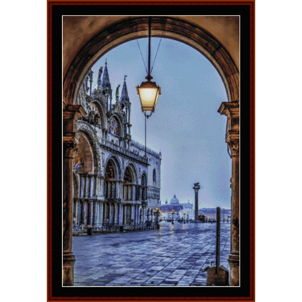 Counted Cross Stitch Pattern – St. Mark's Square, Venice - Cross Stitch Collectibles