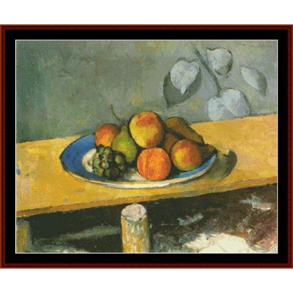Counted Cross Stitch Pattern – Still Life by Paul Cezanne - Cross Stitch Collectibles