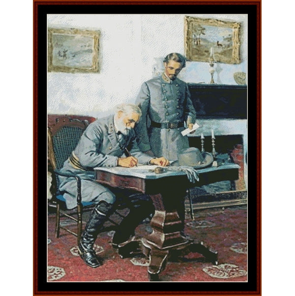Counted Cross Stitch Pattern – Surrender at Appomattox, American Civil War - Cross Stitch Collectibles