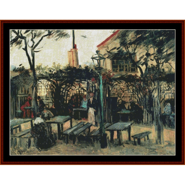Counted Cross Stitch Pattern – Terrace of a Cafe by Vincent Van Gogh - Cross Stitch Collectibles