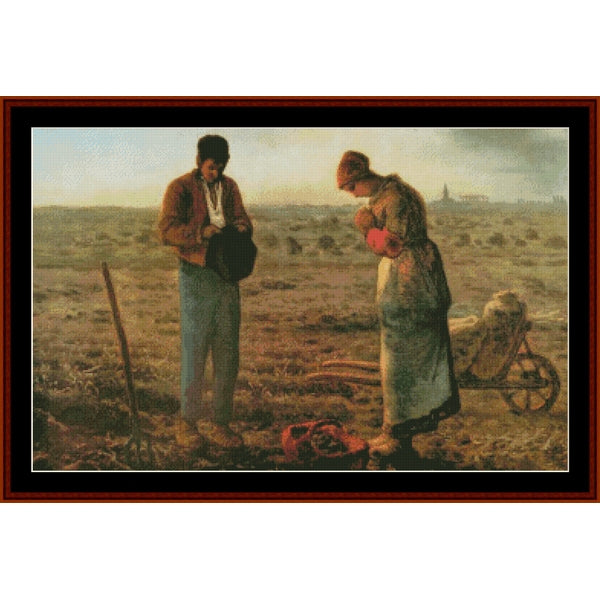 Counted Cross Stitch Pattern – The Angelus by J.F. Millet - Cross Stitch Collectibles