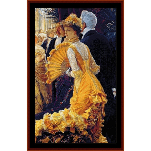 Counted Cross Stitch Pattern – The Ball by J.J. Tissot - Cross Stitch Collectibles
