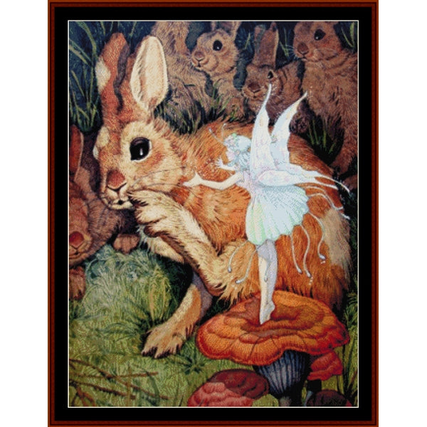 Counted Cross Stitch Pattern – The Bunny Whisperer – Fantasy - Cross Stitch Collectibles