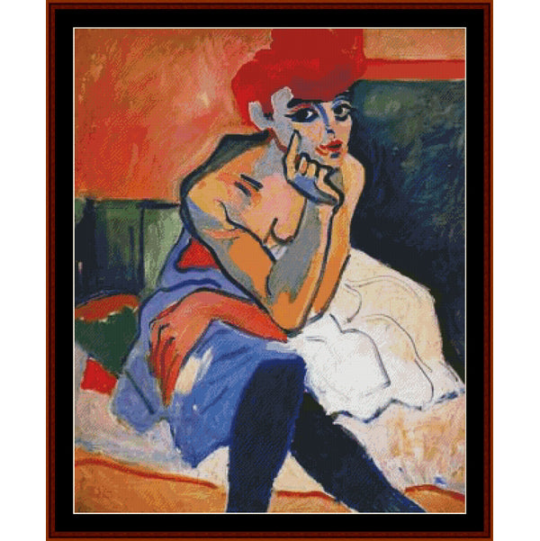 Counted Cross Stitch Pattern – The Dancer by Andre Derain - Cross Stitch Collectibles
