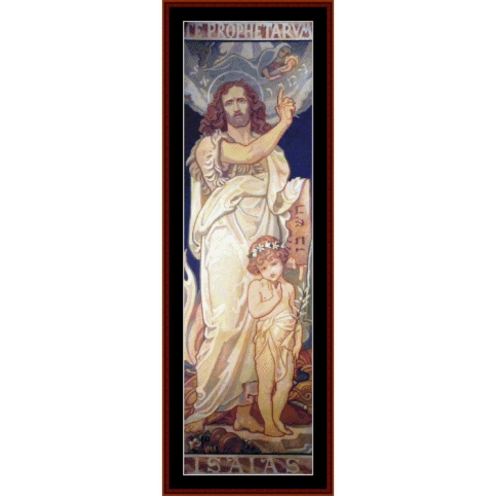Isaiah by Frederick J. Shields pdf counted cross stitch pattern