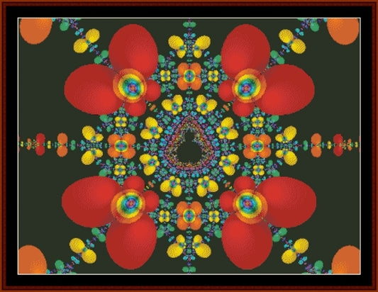 Fractal 168 pdf counted cross stitch pattern