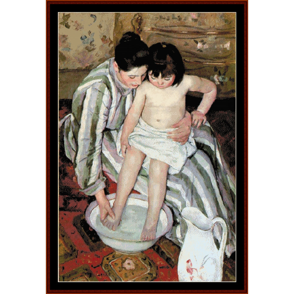 La Toilette by Mary Cassatt pdf counted cross stitch pattern by Cross Stitch Collectibles
