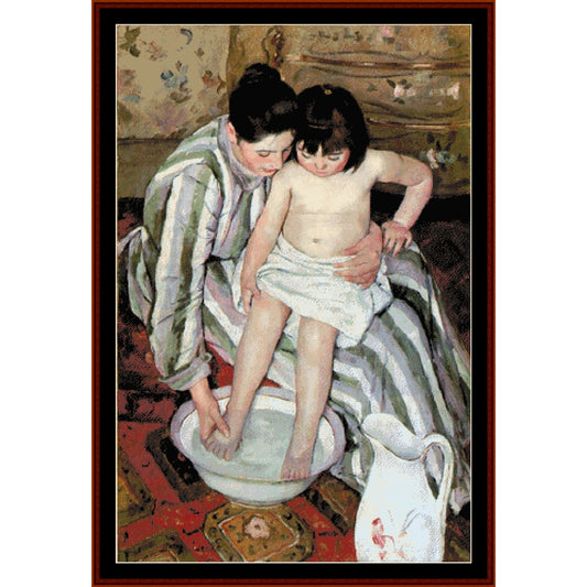 La Toilette by Mary Cassatt pdf counted cross stitch pattern by Cross Stitch Collectibles