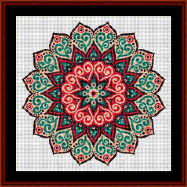 Mandala 103 - Small pdf cross stitch pattern