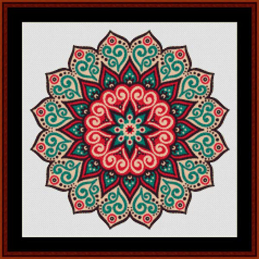 Mandala 103 - Small pdf cross stitch pattern